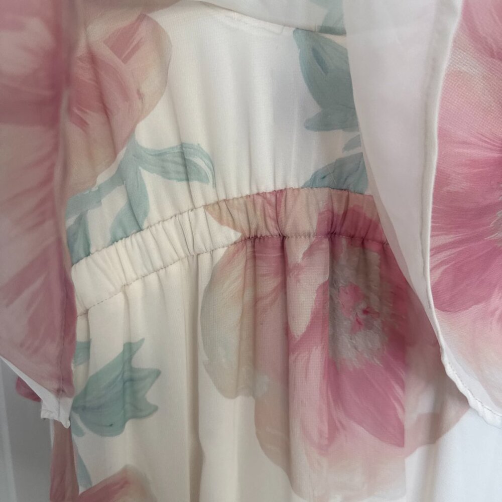 Show Me Your Mumu Caitlin Ruffle Maxi Dress Flowy Boho Fairy Bridesmaid Bridal S - Picture 13 of 15